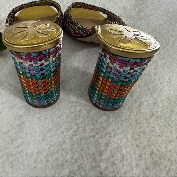 Antonio Melani x The Nat Note Riviera Rainbow Woven Metallic Slip-On Mules - Picture 11 of 16